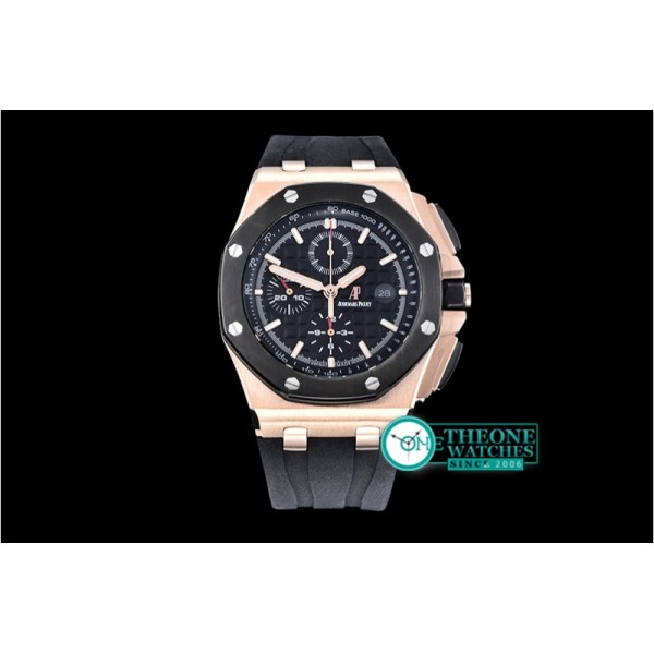 Audemars Piguet - RO Offshore Novelty RG/RU Black JHF A3126 Secs@9