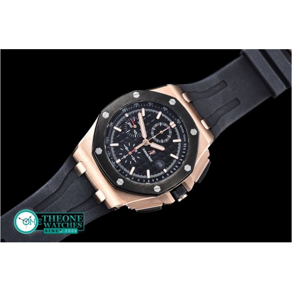 Audemars Piguet - RO Offshore Novelty RG/RU Black JHF A3126 Secs@9