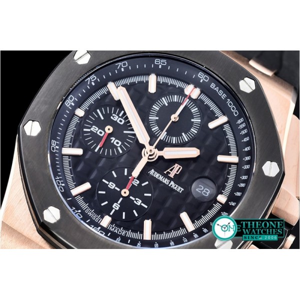 Audemars Piguet - RO Offshore Novelty RG/RU Black JHF A3126 Secs@9