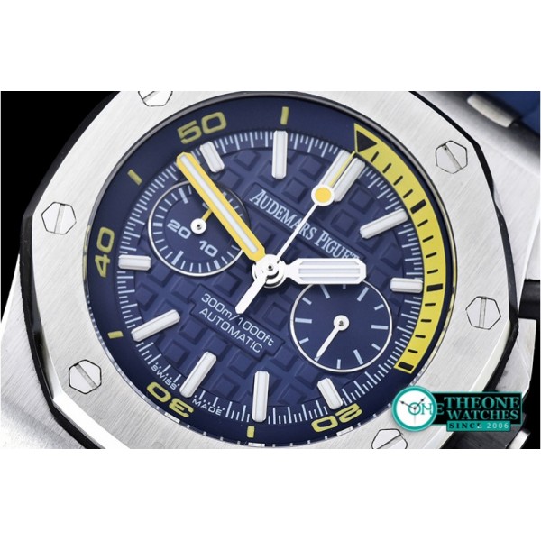 Audemars Piguet - ROO Basel 2016 Diver Chrono SS/RU JHF Blue A7750 Mod3124