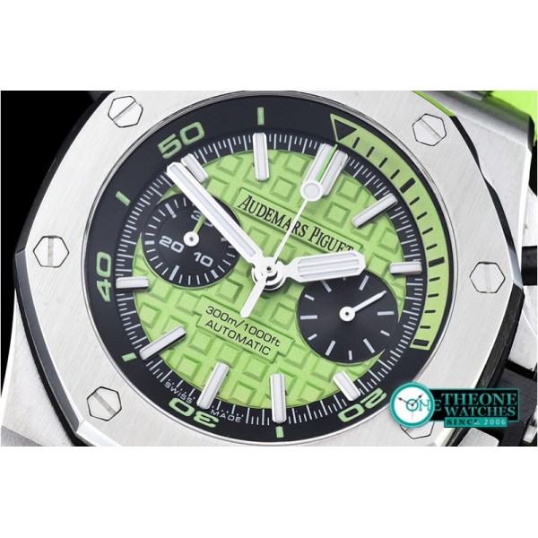 Audemars Piguet - ROO Basel 2016 Diver Chrono SS/RU JHF Green A7750 Mod3124