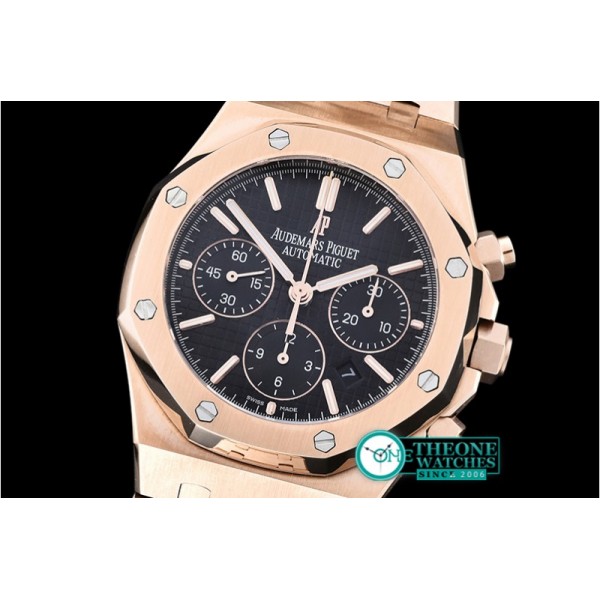 Audemars Piguet - Royal Oak Chronograph 26320ST RG/RG Black JHF A7750