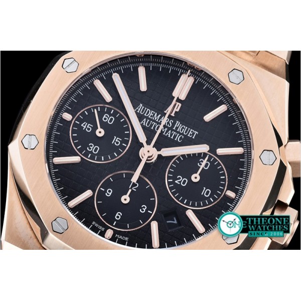 Audemars Piguet - Royal Oak Chronograph 26320ST RG/RG Black JHF A7750