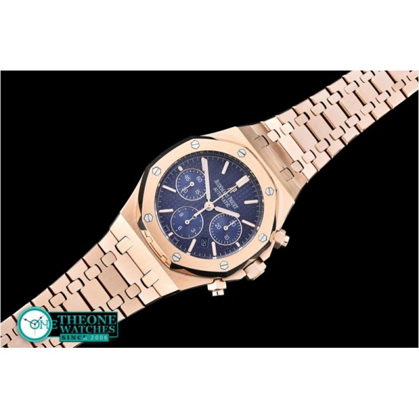 Audemars Piguet - Royal Oak Chronograph 26320ST RG/RG Blue JHF A7750