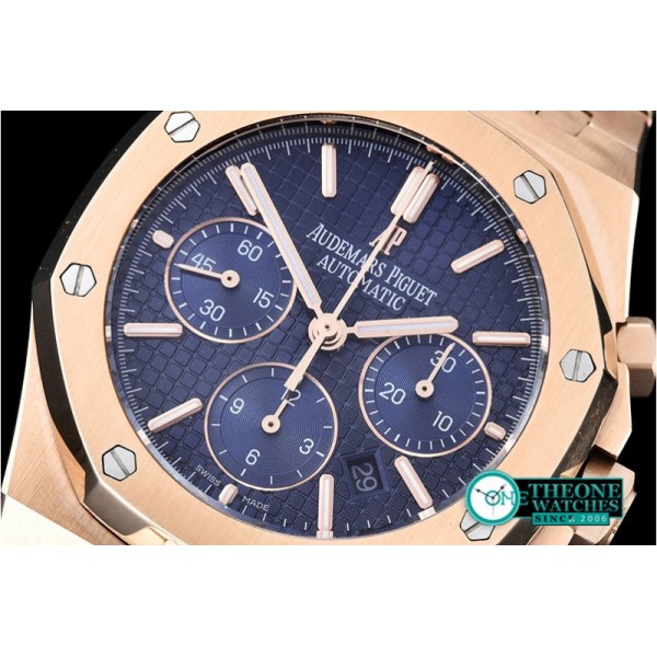 Audemars Piguet - Royal Oak Chronograph 26320ST RG/RG Blue JHF A7750