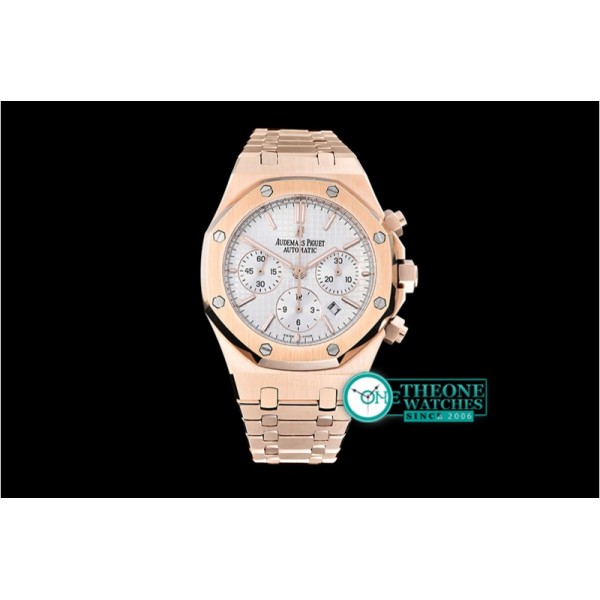 Audemars Piguet - Royal Oak Chronograph 26320ST RG/RG White JHF A7750