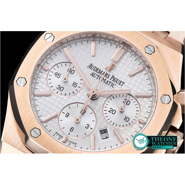 Audemars Piguet - Royal Oak Chronograph 26320ST RG/RG White JHF A7750