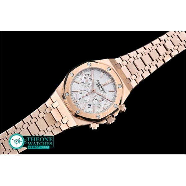 Audemars Piguet - Royal Oak Chronograph 26320ST RG/RG White JHF A7750