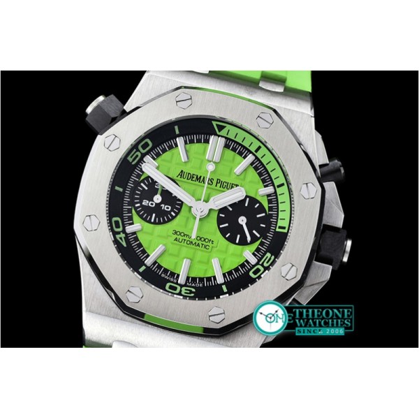 Audemars Piguet - Royal Oak Offshore Diver Chrono SS/RU Grn Noob A3126