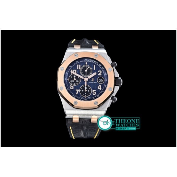 Audemars Piguet - Royal Oak Offshore RG Bez RG/SS Blue A7750 Secs@12