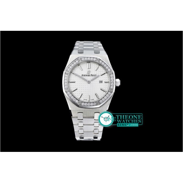 Audemars Piguet - Royal Oak Ladies 33mm SS/SS Wht Diams JF Swiss ETA Qtz