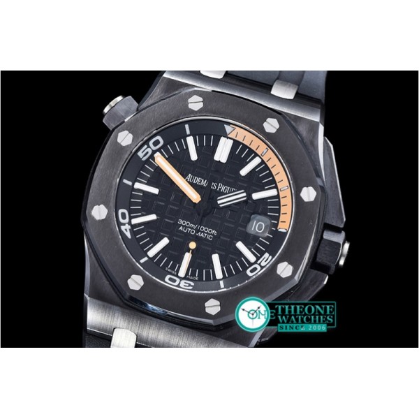 Audemars Piguet - Royal Oak Diver Ceramic CER/RU Blk/Org BP MY9015 Mod