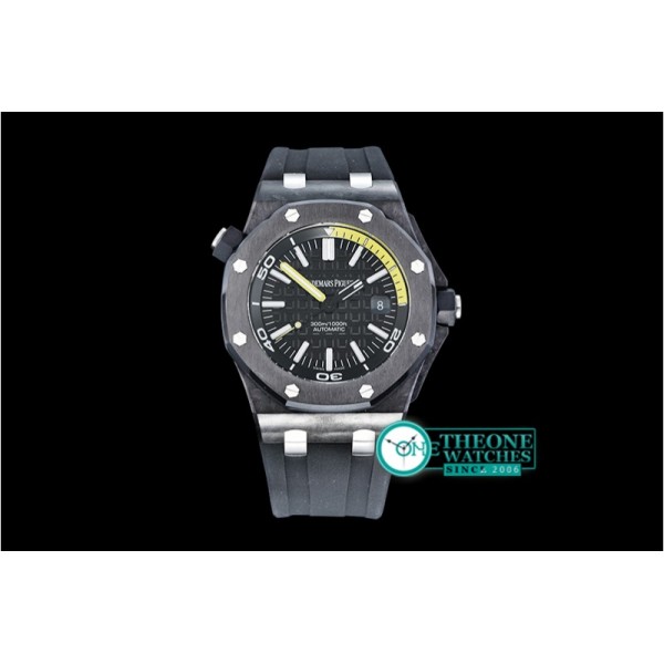 Audemars Piguet - Royal Oak Diver Forged Carbon CF/RU Blk/Yllw V6F A23J