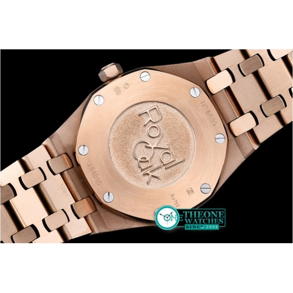 Audemars Piguet - Royal Oak Ladies 33mm RG/RG Brown JF Swiss ETA Quartz