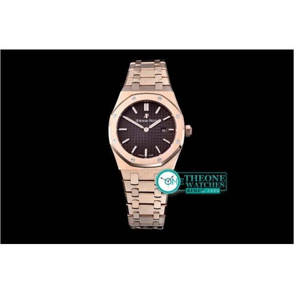 Audemars Piguet - Royal Oak Ladies 33mm RG/RG Brown JF Swiss ETA Quartz