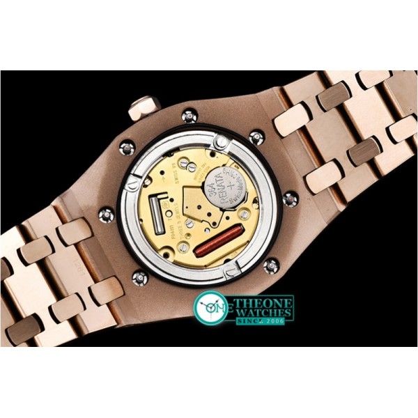 Audemars Piguet - Royal Oak Ladies 33mm RG/RG Brown JF Swiss ETA Quartz