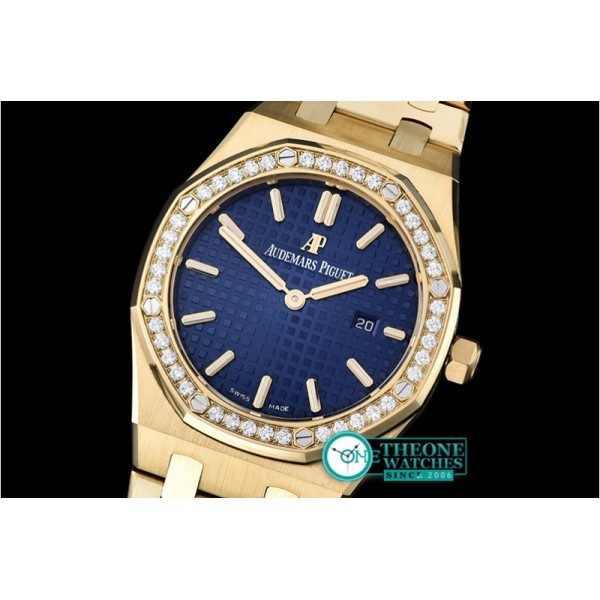 Audemars Piguet - Royal Oak Ladies 33mm YG/YG Blue JF Swiss ETA Quartz