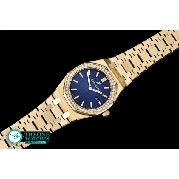 Audemars Piguet - Royal Oak Ladies 33mm YG/YG Blue JF Swiss ETA Quartz