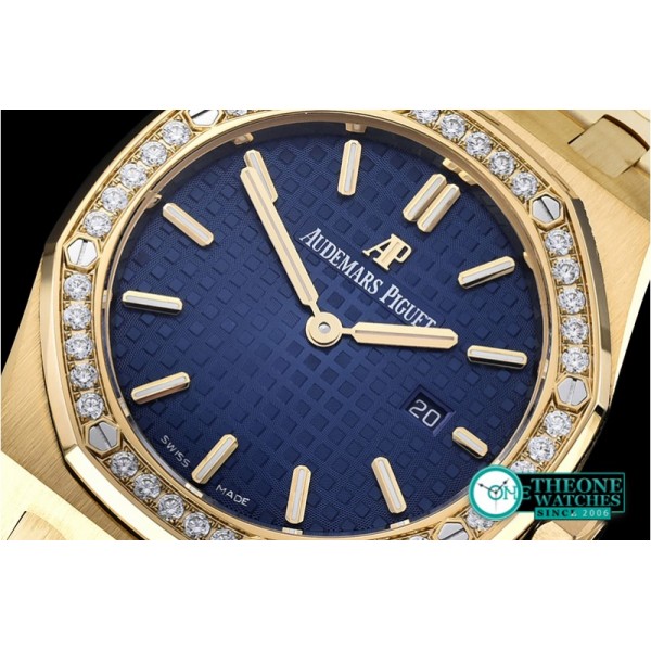 Audemars Piguet - Royal Oak Ladies 33mm YG/YG Blue JF Swiss ETA Quartz