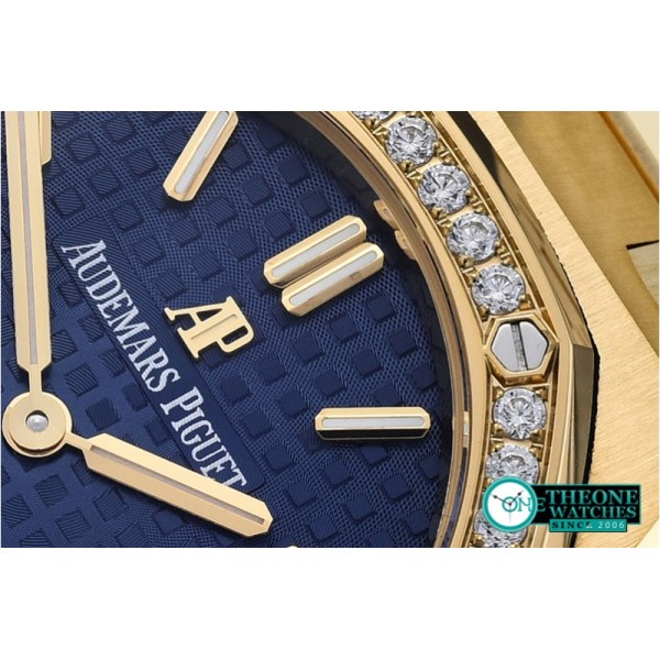 Audemars Piguet - Royal Oak Ladies 33mm YG/YG Blue JF Swiss ETA Quartz