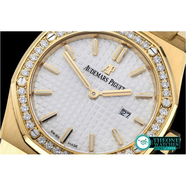 Audemars Piguet - Royal Oak Ladies 33mm YG/YG White JF Swiss ETA Quartz