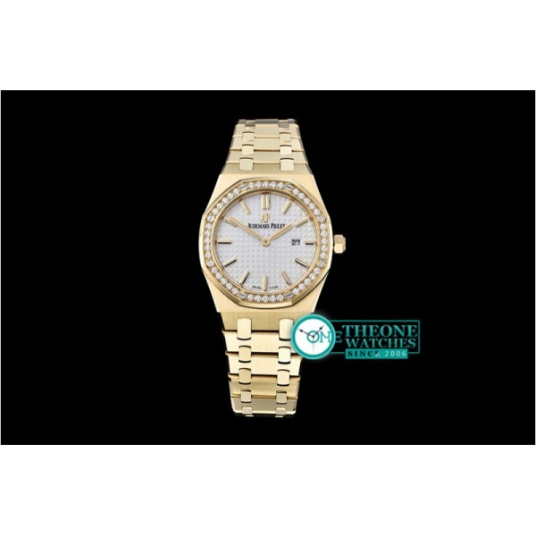 Audemars Piguet - Royal Oak Ladies 33mm YG/YG White JF Swiss ETA Quartz