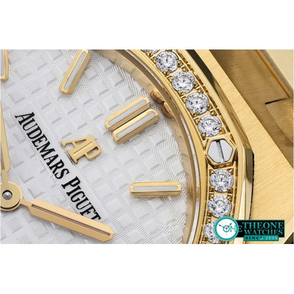 Audemars Piguet - Royal Oak Ladies 33mm YG/YG White JF Swiss ETA Quartz