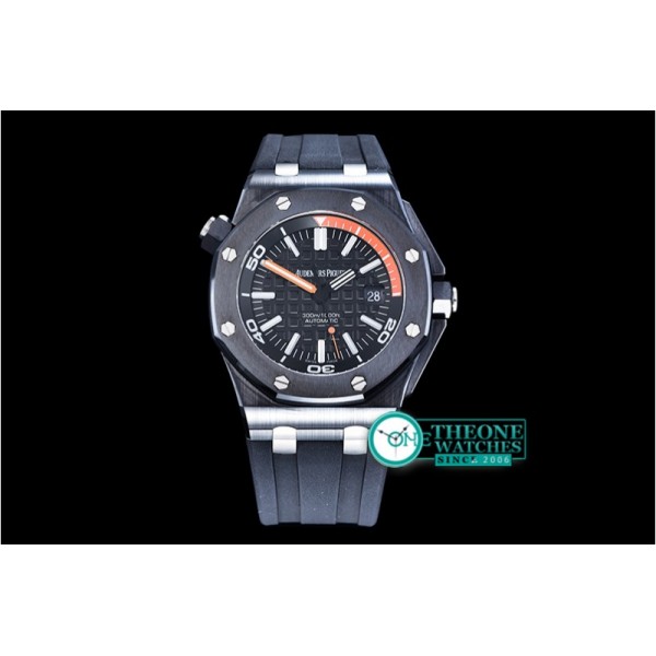 Audemars Piguet - Royal Oak Diver Ceramic CER/RU Blk/Org Noob A2824 Mod