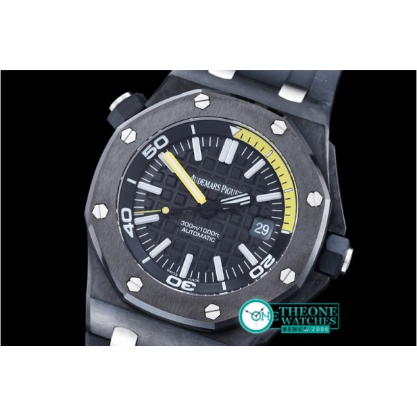 Audemars Piguet - Royal Oak Diver FC/RU Blk/Yellow Noob A2824 Mod