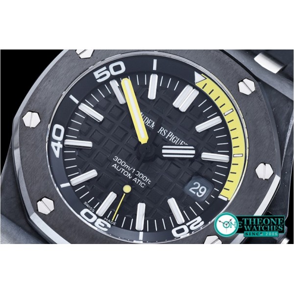 Audemars Piguet - Royal Oak Diver FC/RU Blk/Yellow Noob A2824 Mod