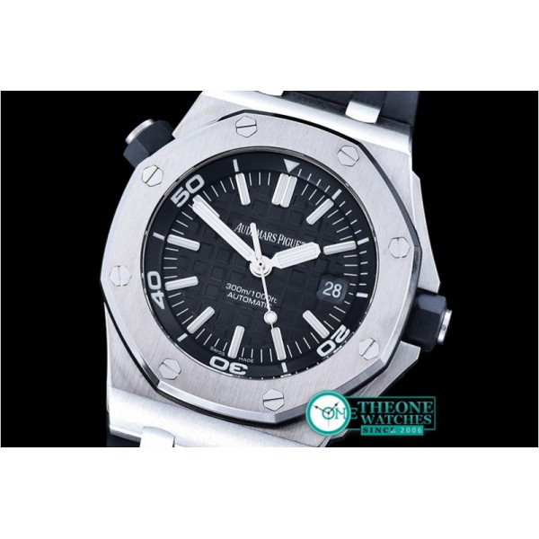 Audemars Piguet - Royal Oak Diver SS/RU Black Noob A2824 Mod