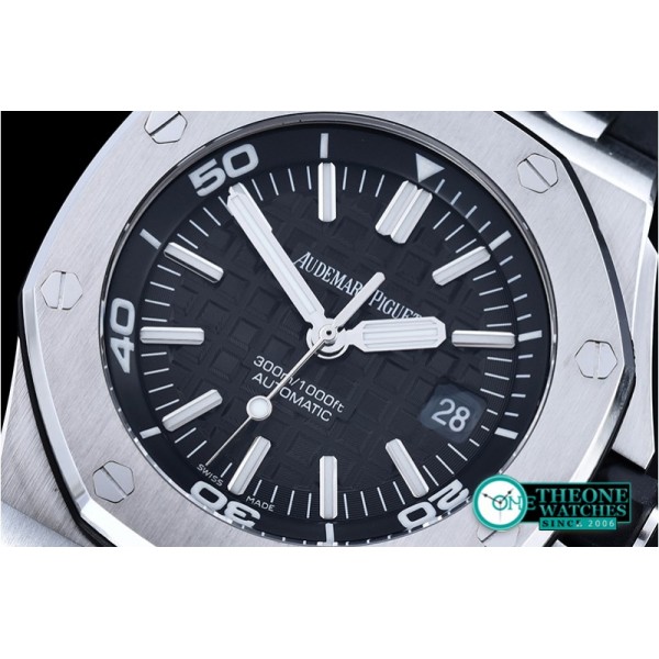 Audemars Piguet - Royal Oak Diver SS/RU Black Noob A2824 Mod