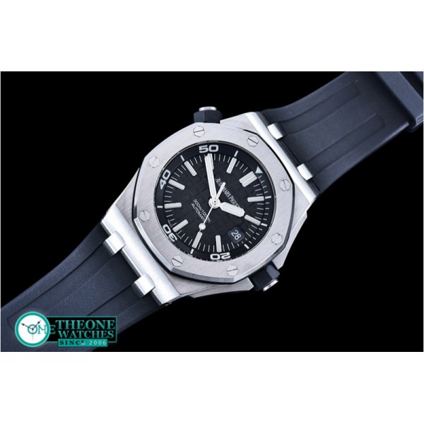 Audemars Piguet - Royal Oak Diver SS/RU Black Noob A2824 Mod