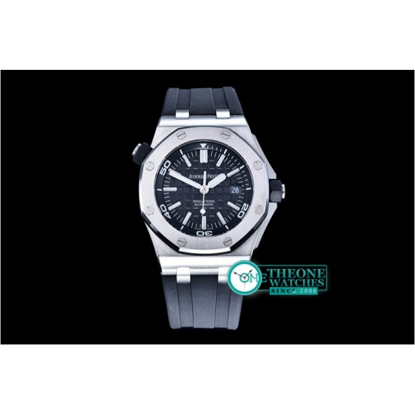 Audemars Piguet - Royal Oak Diver SS/RU Black Noob A2824 Mod