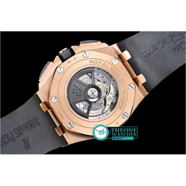 Audemars Piguet - Royal Oak Offshore Novelty CER/RG/RU Blk JF A7750 Mod