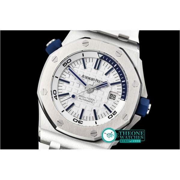 Audemars Piguet - Royal Oak Diver SS/RU White JF MY9015 Mod A3120