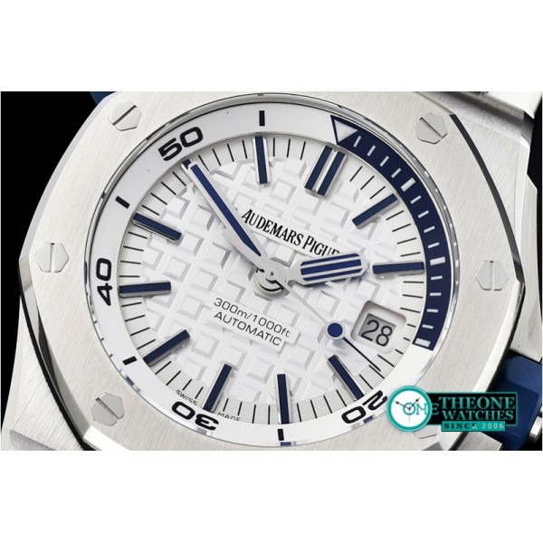 Audemars Piguet - Royal Oak Diver SS/RU White JF MY9015 Mod A3120