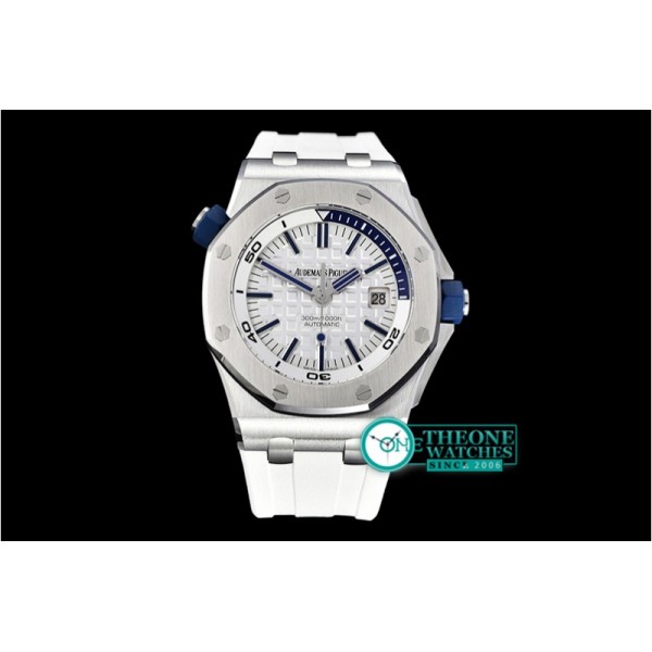 Audemars Piguet - Royal Oak Diver SS/RU White JF MY9015 Mod A3120