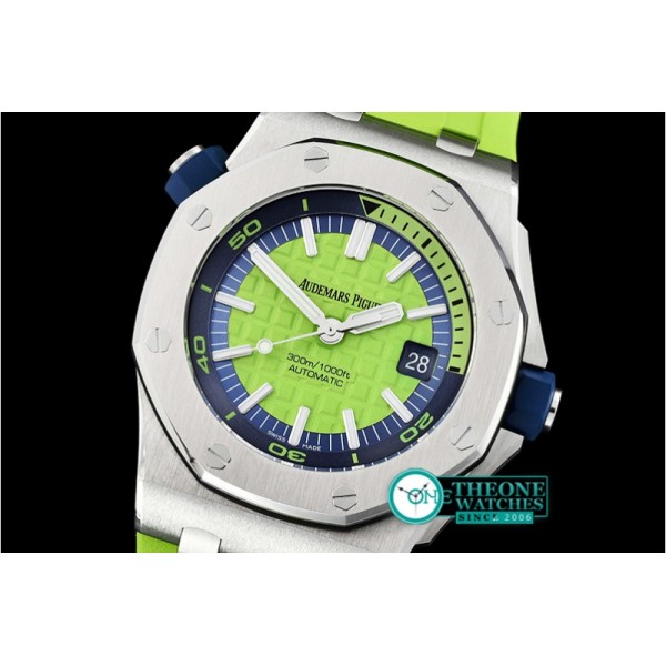 Audemars Piguet - Royal Oak Diver SS/RU Green JF MY9015 Mod A3120