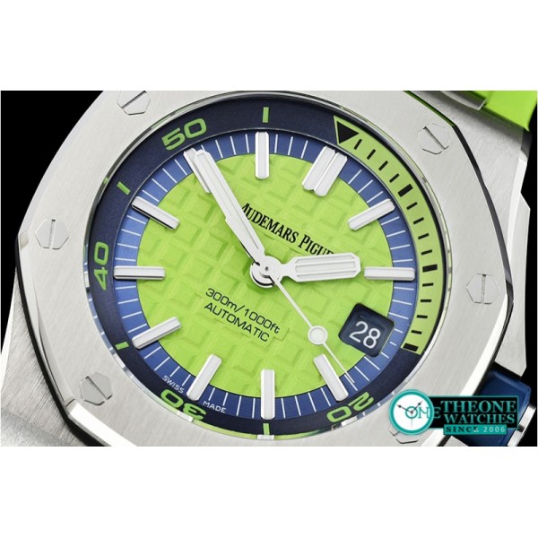 Audemars Piguet - Royal Oak Diver SS/RU Green JF MY9015 Mod A3120