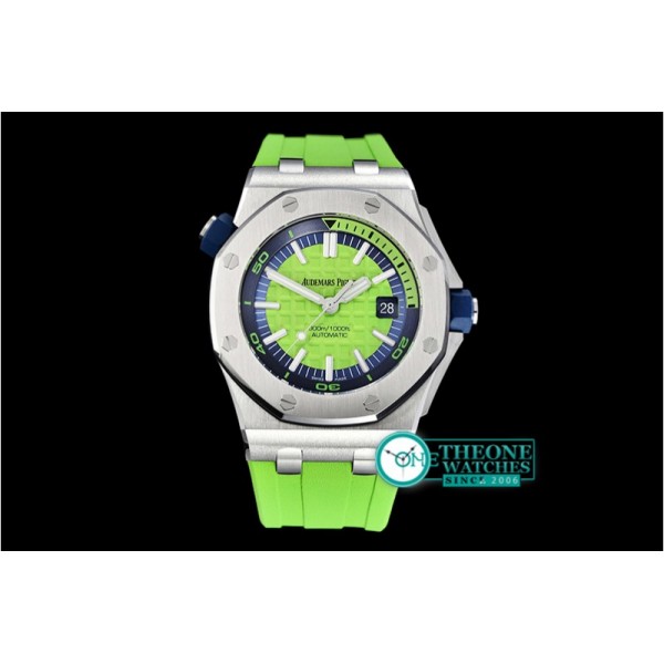 Audemars Piguet - Royal Oak Diver SS/RU Green JF MY9015 Mod A3120