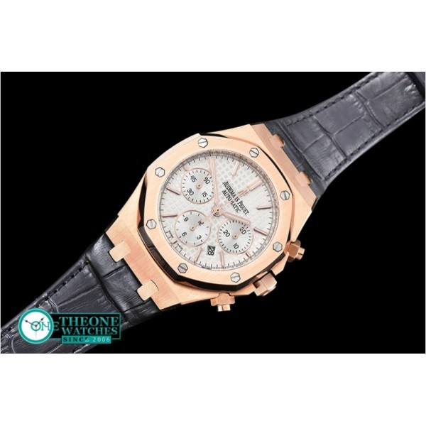 Audemars Piguet - Royal Oak Chronograph 26320ST RG/LE White JHF A7750