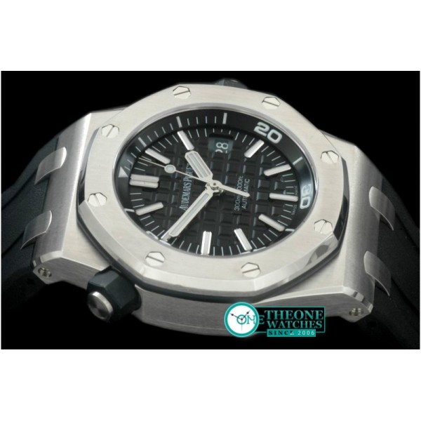 Audemars Piguet - Royal Oak Diver Auto SS/RU Black A-2824/3120