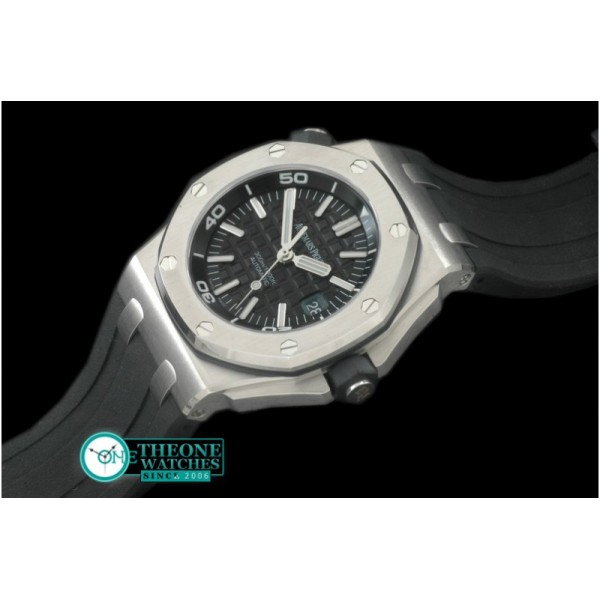 Audemars Piguet - Royal Oak Diver Auto SS/RU Black A-2824/3120