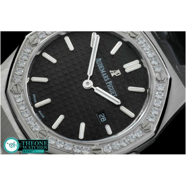 Audemars Piguet - Royal Oak Ladies SS/LE Black S-Qtz