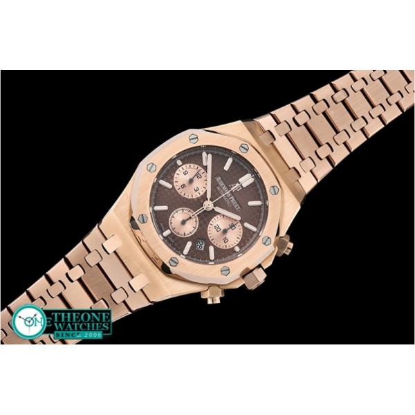 Audemars Piguet - Royal Oak Chronograph 26320ST RG/RG Brown JHF A7750