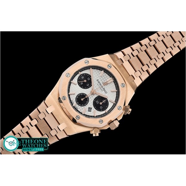 Audemars Piguet - Royal Oak Chronograph 26320ST RG/RG Wht/Blk JHF A7750