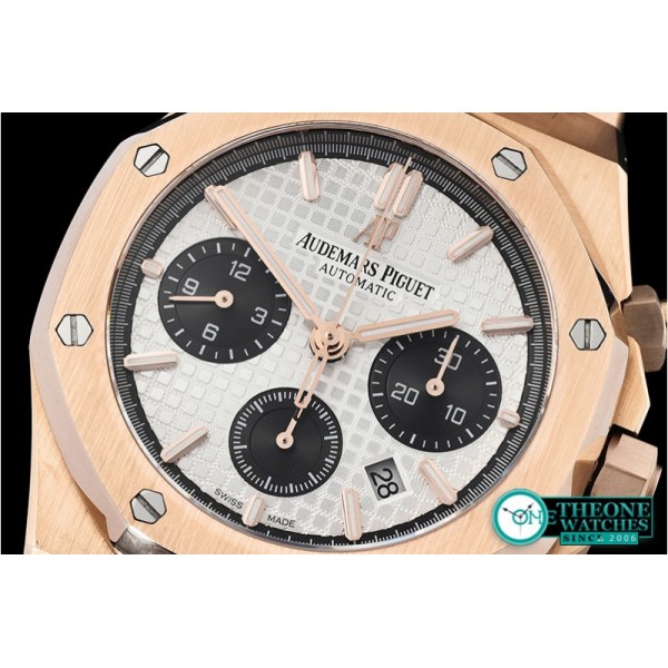 Audemars Piguet - Royal Oak Chronograph 26320ST RG/RG Wht/Blk JHF A7750