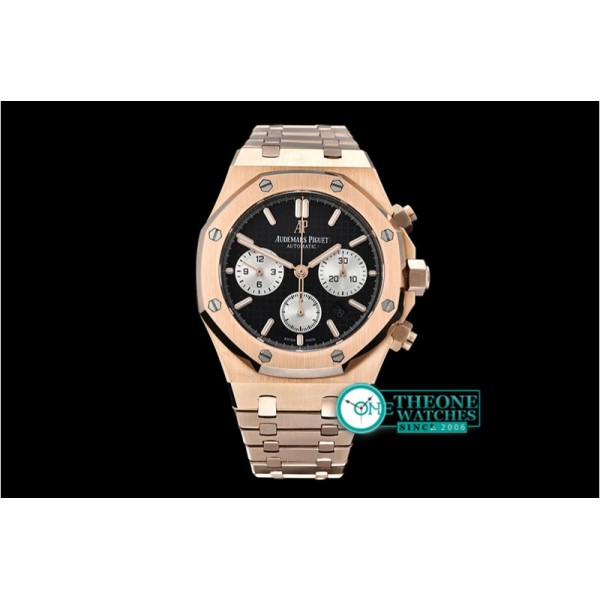 Audemars Piguet - Royal Oak Chronograph 26320ST RG/RG Blk/Wht JHF A7750