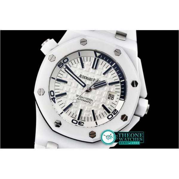 Audemars Piguet - Royal Oak Diver 15707 CER/RU White XF Asia 2836 Mod